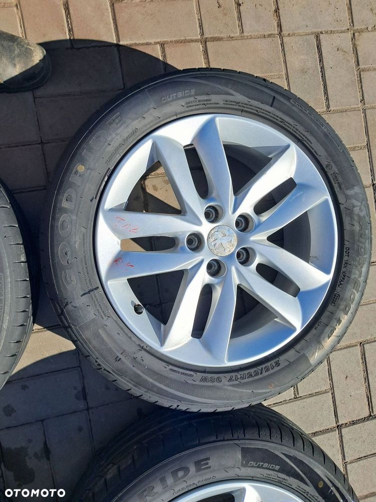 peugeot 508 felgi aluminiowe 17" koła lato 215/55r17 5x108 9671401380 - 8