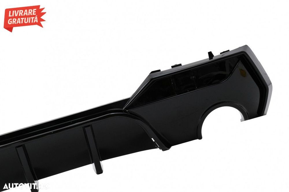 Difuzor Bara Spate BMW 4 Series G22 G23 M Sport (2020-up) Negru Lucios - 3