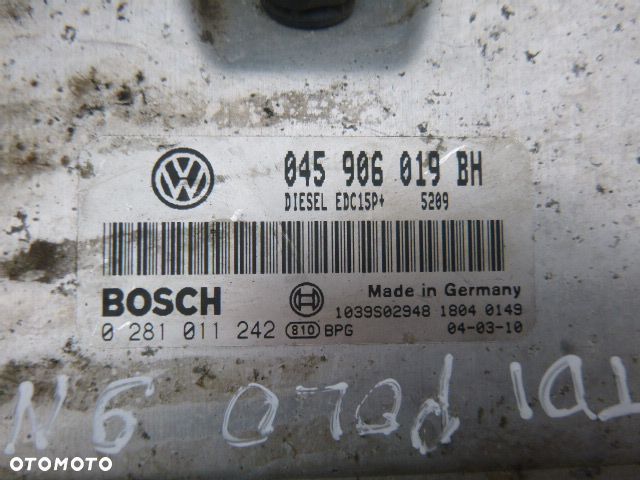 ZESTAW STARTOWY STACYJKA KOMPUTER IMMOBILIZER LICZNIK VOLKSWAGEN POLO 9N 1.4 TDI - 3