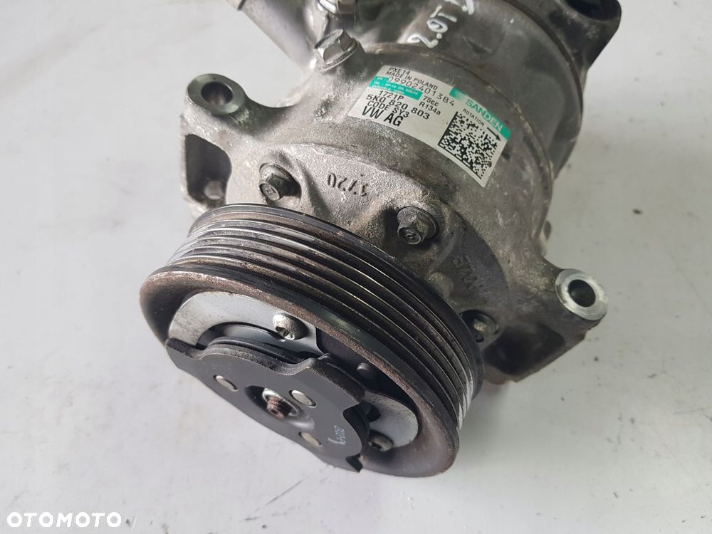 SEAT LEON 2 II LIFT 09-12r 2.0 TDI SPRĘŻARKA KLIMATYZACJI 5K0820803 - 4
