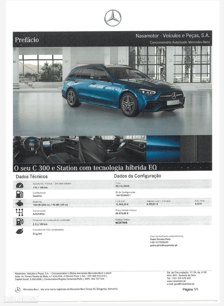 Mercedes-Benz C 300 e T 9G-TRONIC AMG Line Advanced - 15