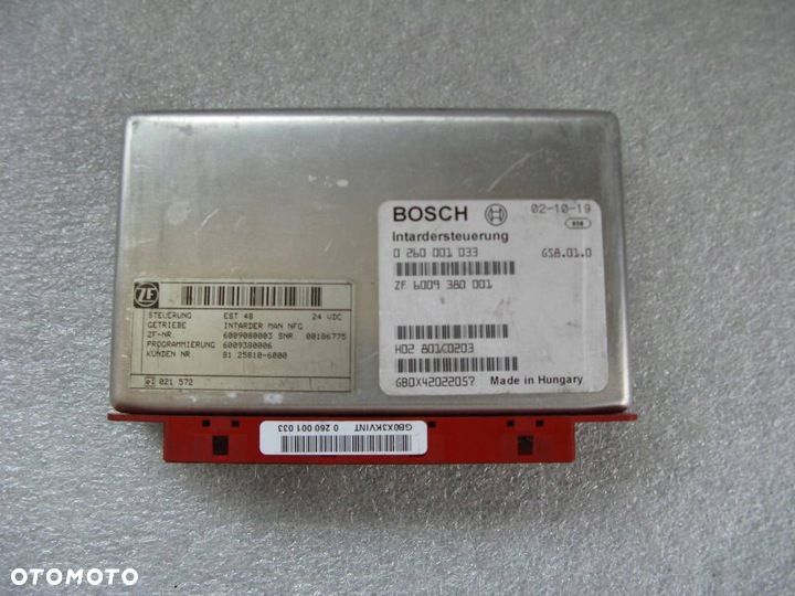 # MAN TGA KOMPUTER STEROWNIK MODUŁ INTARDERA RETARDERA 0260001033 - 1