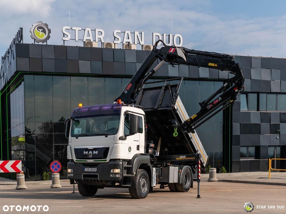 MAN TGS 18.400 4x4 HIAB 144 E-5 Hipro HDS  Żuraw Fly Jib Wywrotka - 4