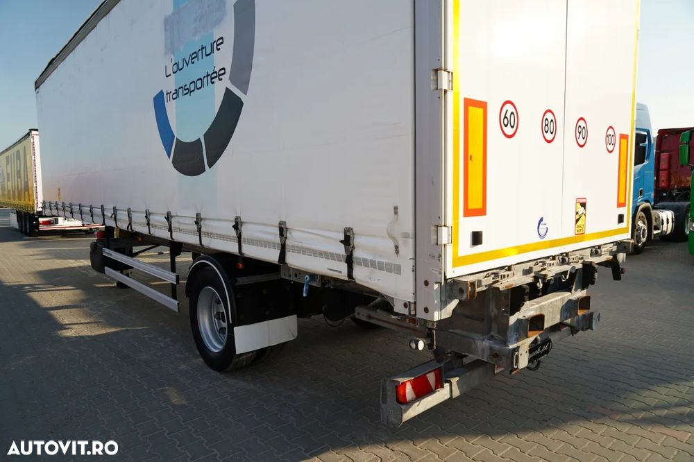 Fruehauf CITYLINER CORTINĂ / 1 AXĂ / DIRECȚIE / LUNGIME 11 M / CUREA CĂRUCIOR / PODEA REZISTENTĂ - 11