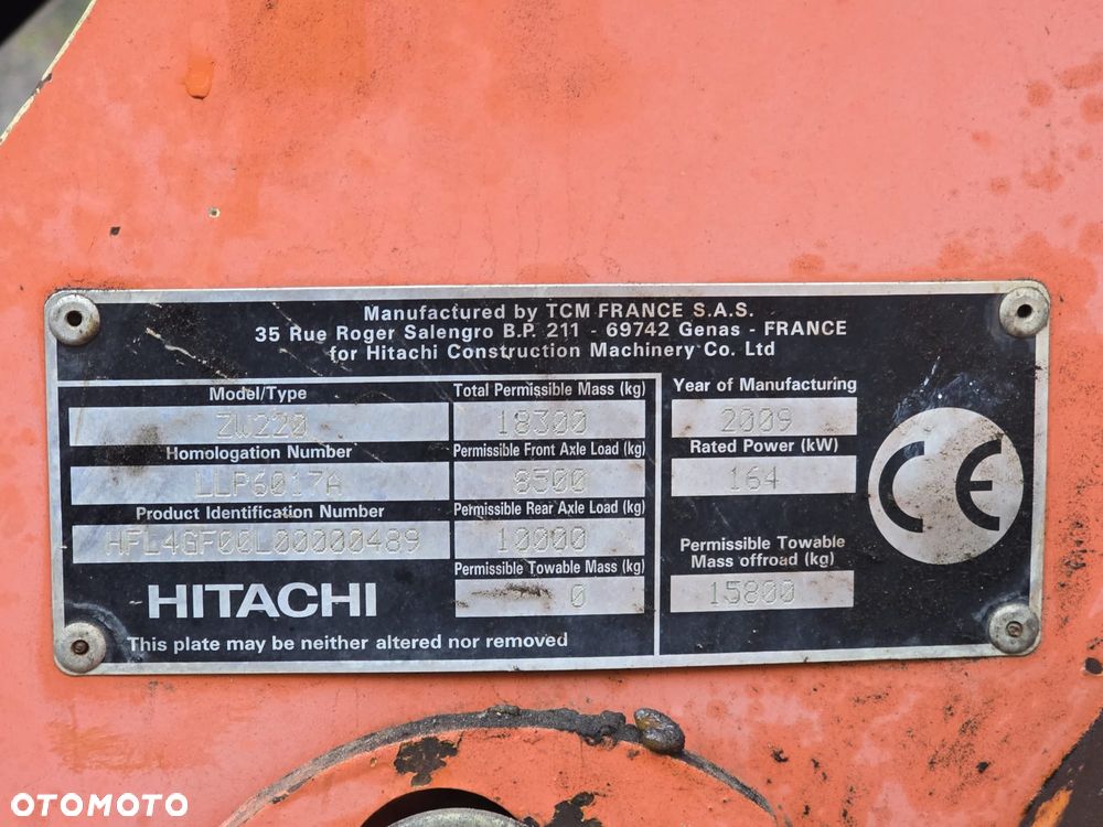 Hitachi ładowarka  Fadroma ZW220 - 7