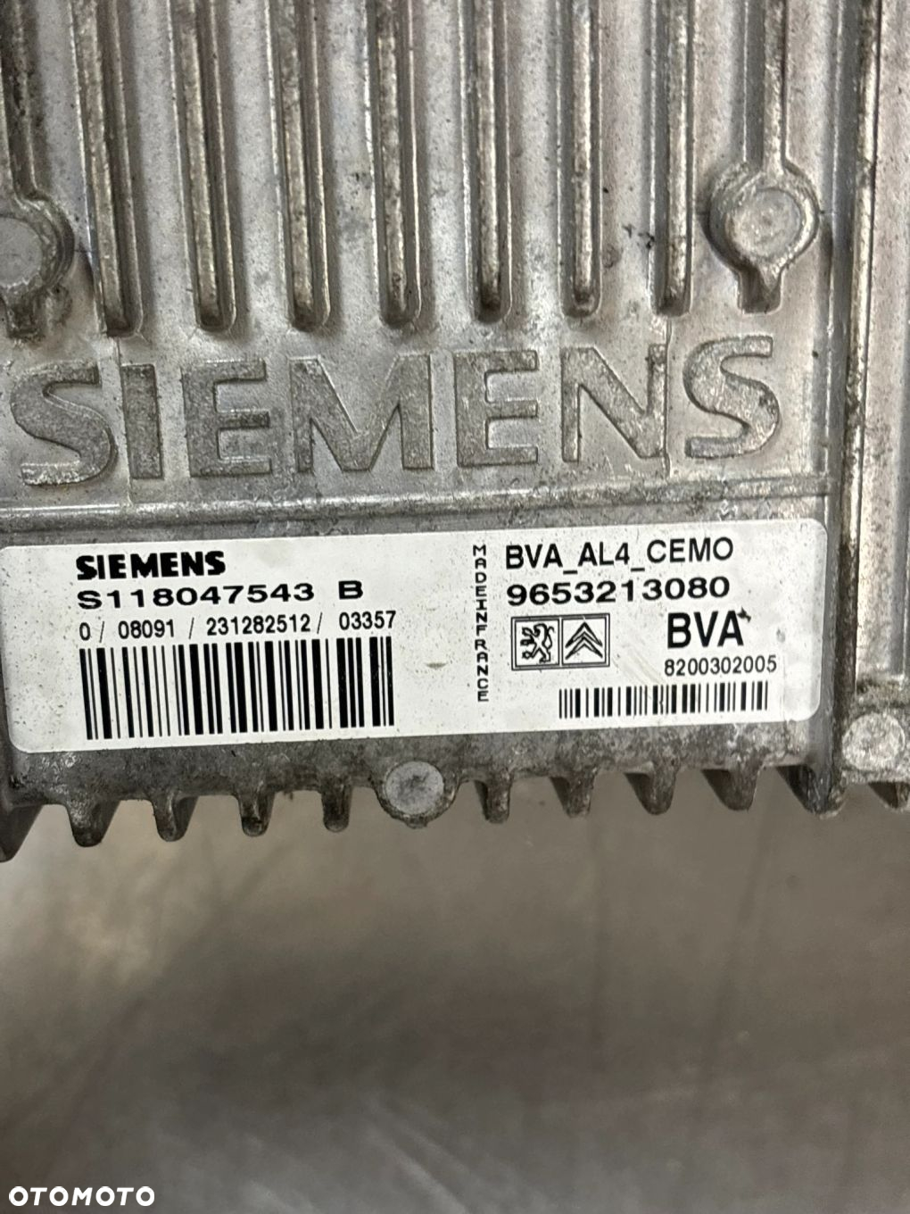 KOMPUTER SKRZYNI PEUGEOT 206 CITROEN 9653213080 - 3