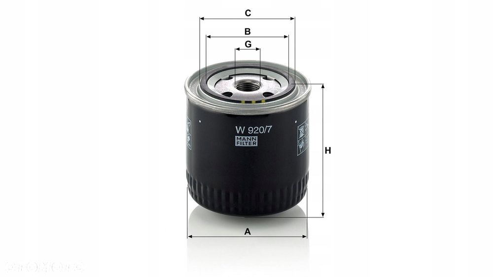 mann-filter filtr oleju scania l / 2 / 3 / 4 - 2