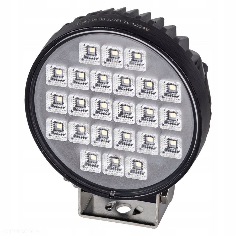 lampa robocza okrągła led 24 led z włącznikiem - 3