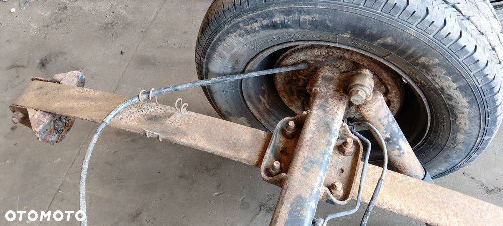 OŚ BELKA ZAWIESZENIA TYŁ + RESORY + KOŁA NA PRZYCZEPKĘ PEUGEOT BOXER I - 4