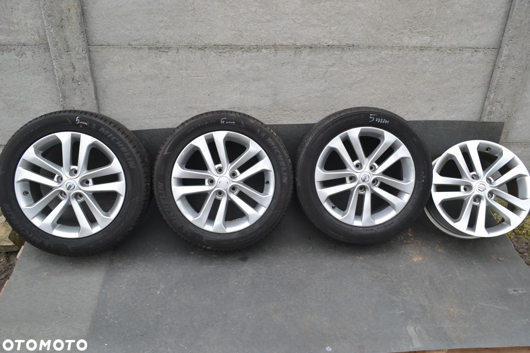 NISSAN JUKE LEAF QASHQAI TIDA ALUFELGI FELGI ALUMINIOWE 7x17 ET47 5x114.3 - 1