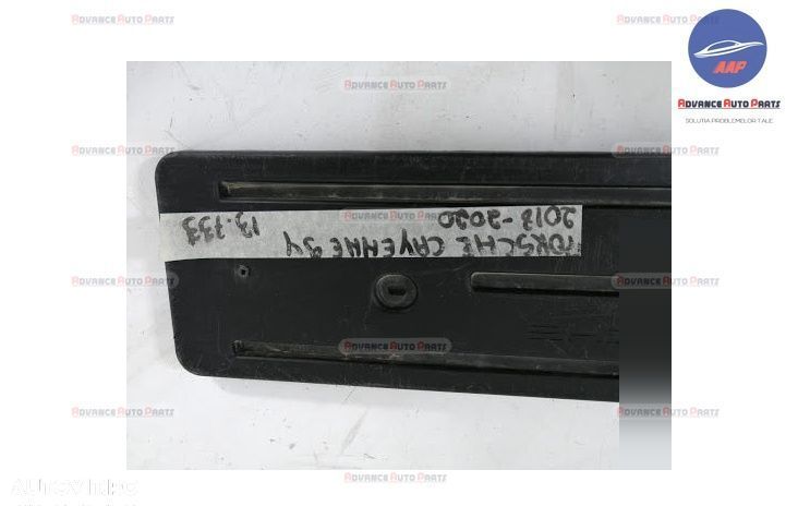 Suport Numar original Porsche Cayenne 3 2017 2018 2019 2020 2021 2022 - 5