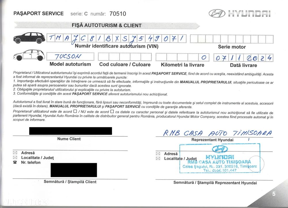 Hyundai Tucson 1.6 l 160 CP 2WD 6MT Style - 15