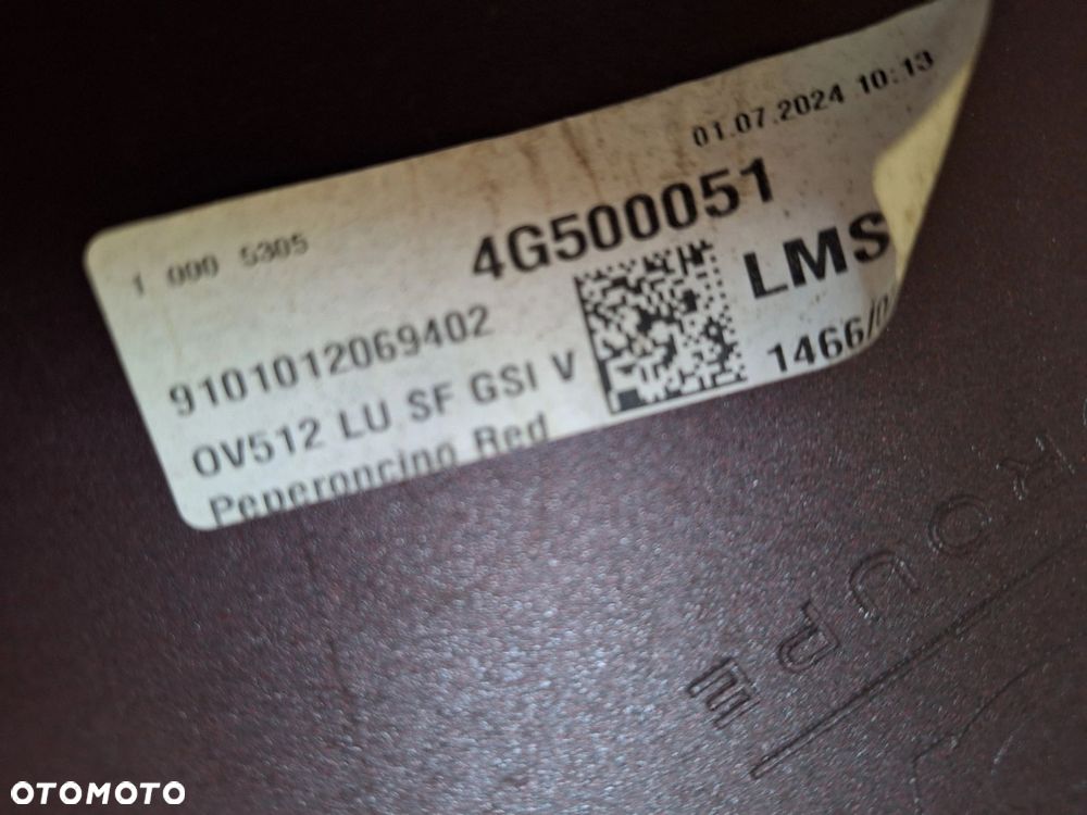 OPEL ASTRA VI 6 L GS LINE GSi Line NIE KLEJONY! KOLOR: PEPERONCINO RED ZDERZAK PRZÓD PRZEDNI ORYG 9839979580 WYSYŁKA 24H - 15