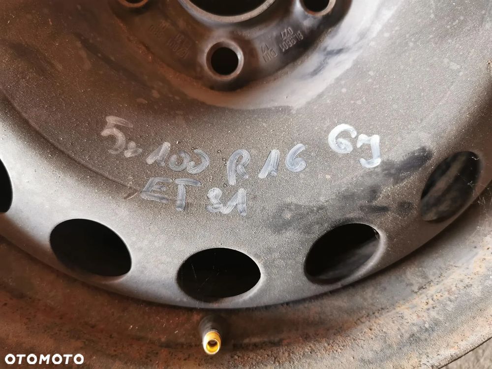 5X100 R16 6J ET31 FELGI STALOWE 16 VW SEAT SKODA AUDI KOMPLET - 7