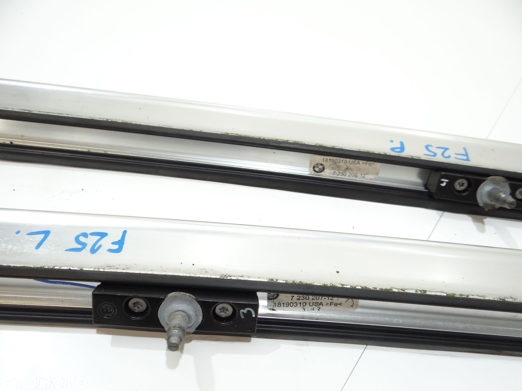 RELINGI DACHOWE KOMPLET BMW X3 F25 OE 7230207 7230208 (16616711) - 6
