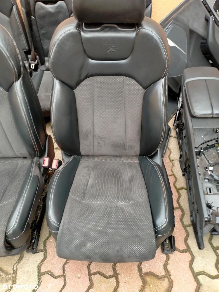 AUDI Q7 4M S-LINE / FOTEL FOTELE KANAPA BOCZKI TAPICERKA 5 OSOBOWA ISOFIX - 2