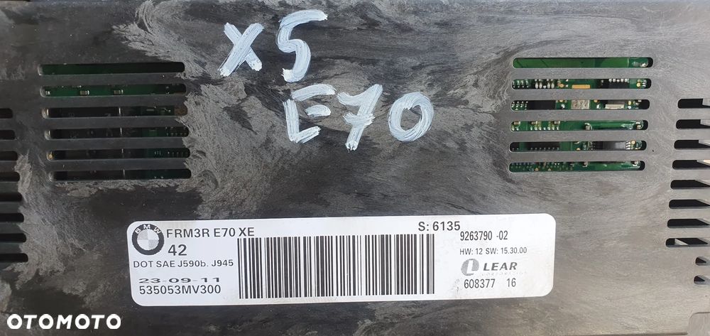 Moduł sterownik świateł BMW X5 E70 Lift 9263790 - 6