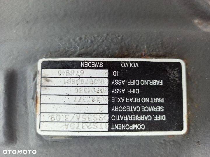 WKŁAD MOSTU OSTATNI VOLVO RTS2370A przeł 3.09 / 3.40 - 3