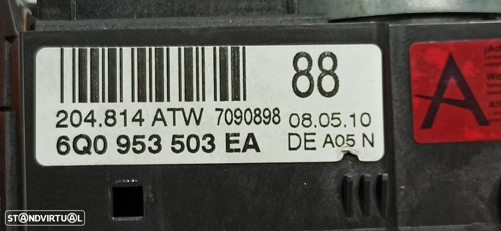 BLOCO DE CONTROLE MULTIFUNÇÕES VOLKSWAGEN POLO (6R1) ADVANCE - 2