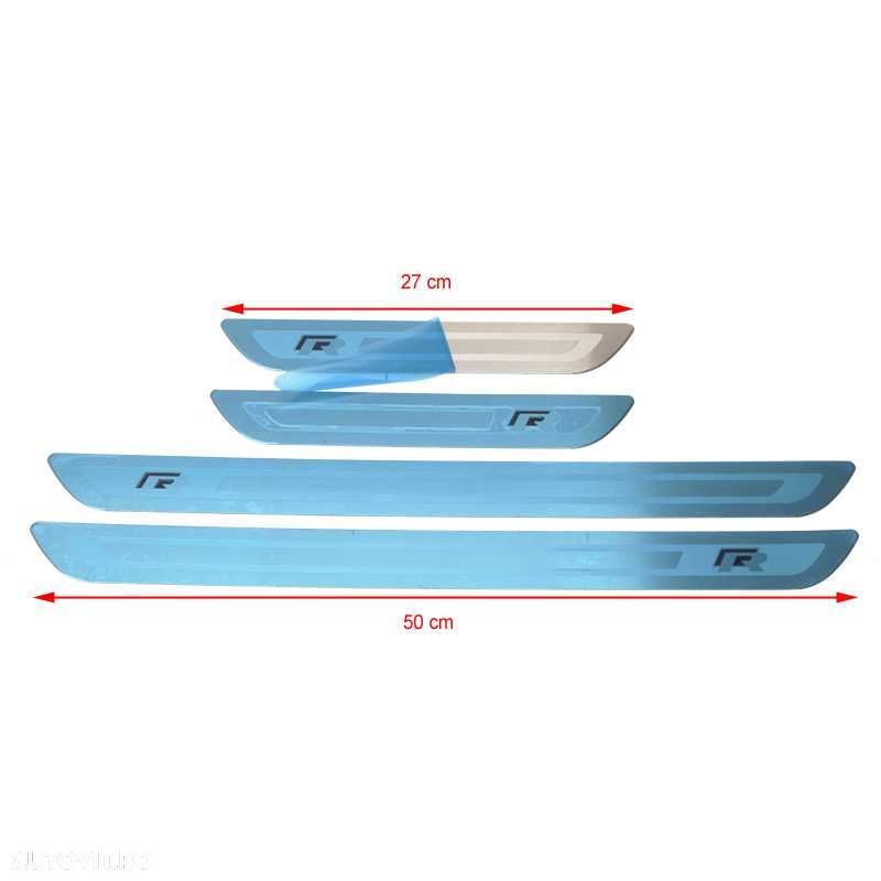 Set 4 ornament inox prag R-line pt gama VW,Audi,Skoda,Seat - 4