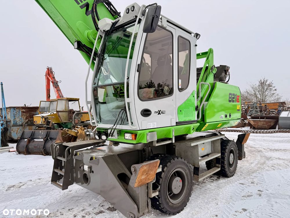 Sennebogen 821 821E przeładunkowa rozbiórkowa , wysoka kabina, chwytak sortowniczy wyburzeniowy, szybkozłącze S70, IMPORT - 7
