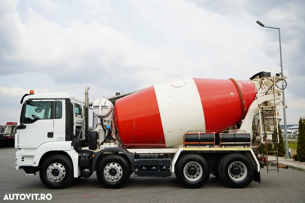 MAN TGS 32.400 / 8x4 / BETONIERĂ LIEBHERR / BETONIERĂ 9 M3 / JANTE DIN ALIAJ / EURO 5 - 3