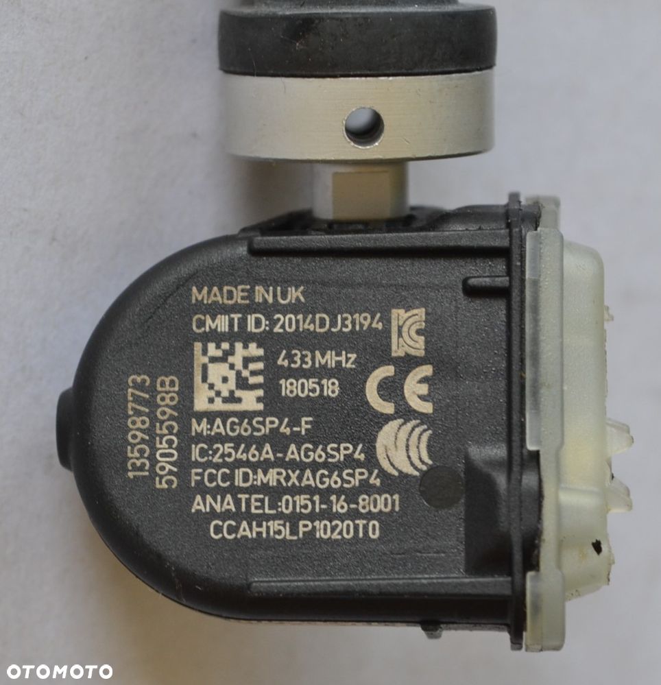 CZUJNIK CIŚNIENIA TPMS OPEL ASTRA CORSA INSIGNIA MOKKA ZAFIRA x4szt C-369 - 6