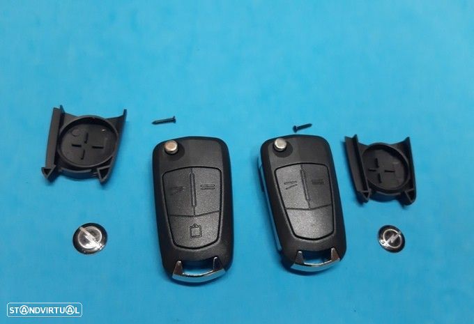 Chave retráctil para Opel Corsa D e Astra H  2 e 3 Botões  NOVA - 1