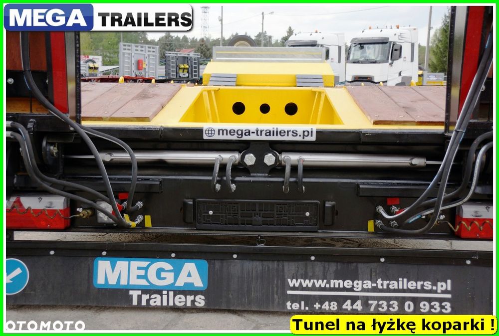 Mega Nisko podłoga 4 osie,  dł. 9,50 m, TUNEL na RAMIĘ KOPARKI !!! - 38