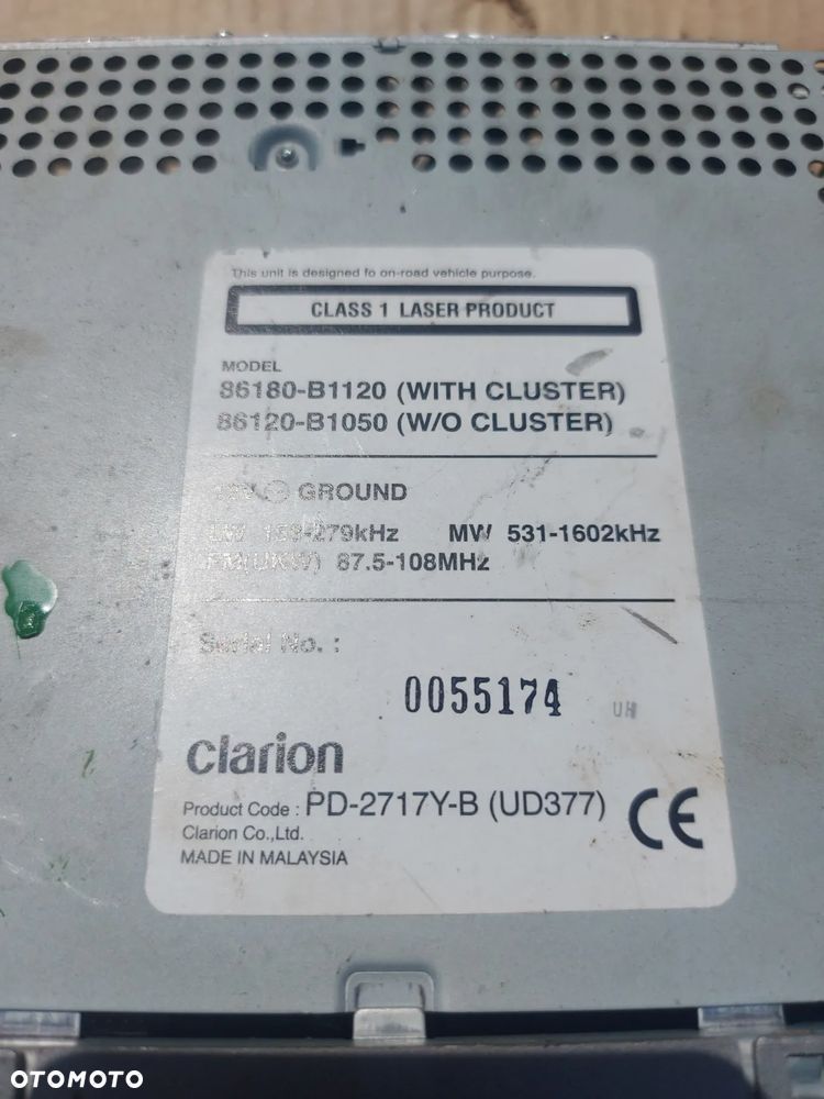 Radioodtwarzacz CD Perodua Myvi Daihatsu Sirion 86120-B1050 - 6
