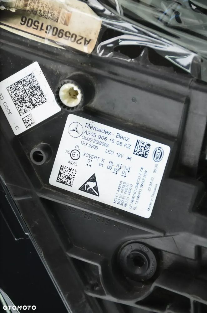 MERCEDES KLASA C W205 MULTIBEAM A2059061506 Lewy Przedni Oryginał - 13