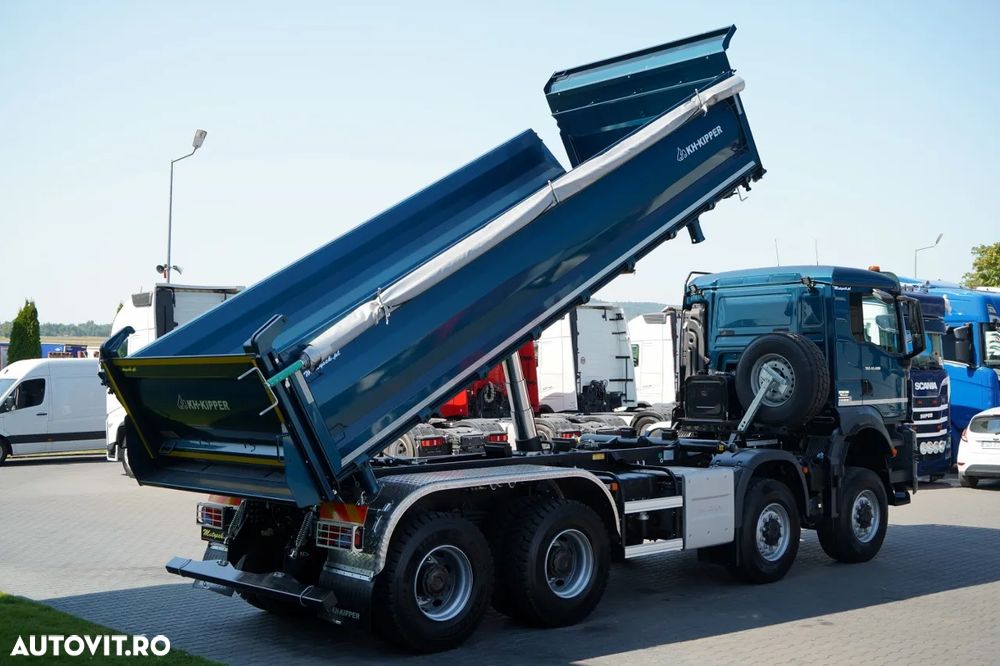 MAN TGS 41.480 / 8x8 / BASCULANĂ SPATE / MANUAL / NOU NOU / KH-KIPPER / - 8