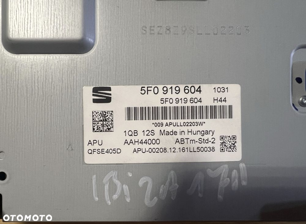 Jednostka MIB2 Seat ekran nawigacja radio usb 5F0919604 5QA035824 5Q0035724 - 4