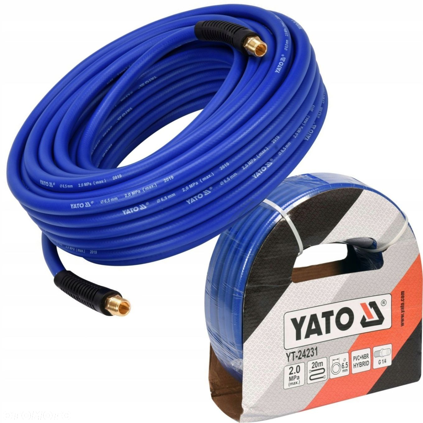YATO WĄŻ PRZEWÓD PNEUMATYCZNY HYBRYDOWY G1/4 HYBRYDOWY 20M YT-24231 - 5