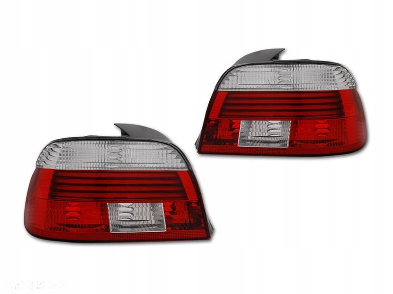 LAMPA TYLNE KPL LED NEON RED WHITE OEM look BMW 5 E39 LIFT LCI 2000-2004 - 1