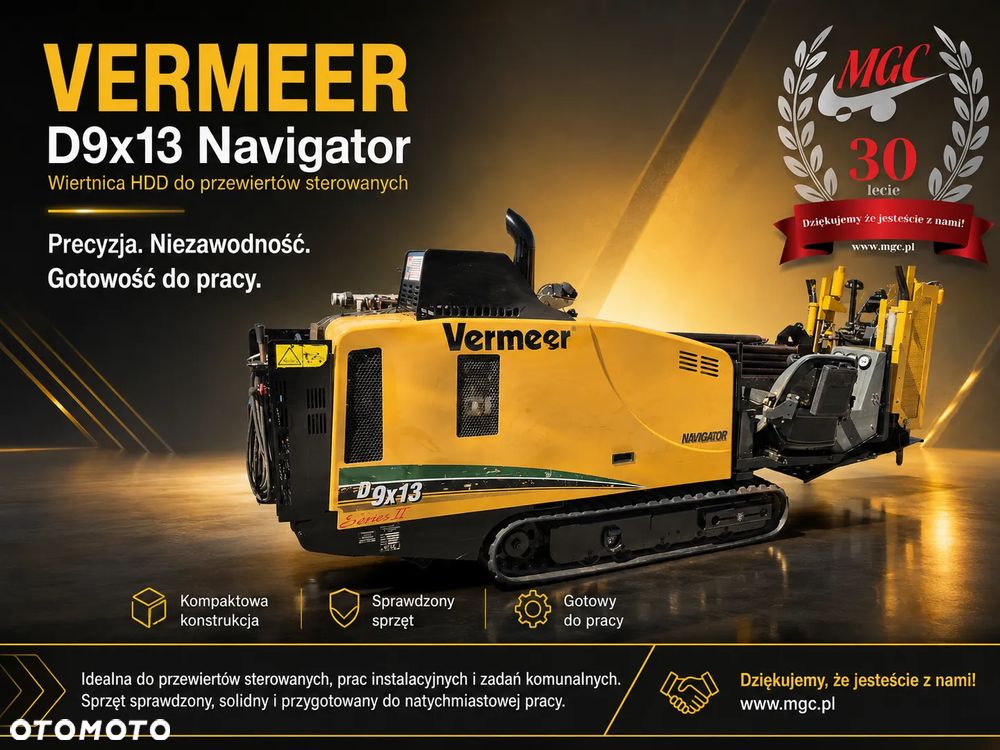 Vermeer D9X13 SERIA 2 NAVIGATOR / WIERTNICA HORYZONTALNA / 1 WŁ / SERWISOWANA / MOŻLIWA PŁUCZKA DITCH WITCH FT5 / TRANSPORT CAŁA EUROPA - 2