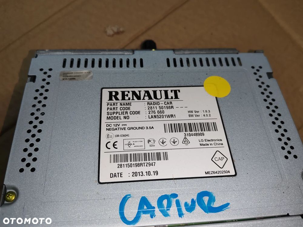 Radio nawigacja 281150198r Renault Captur 13-18 - 6