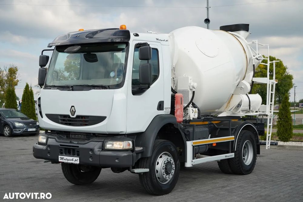 Renault KERAX / 4x4 / BETONIERĂ 5m³ / MANUALĂ / - 3