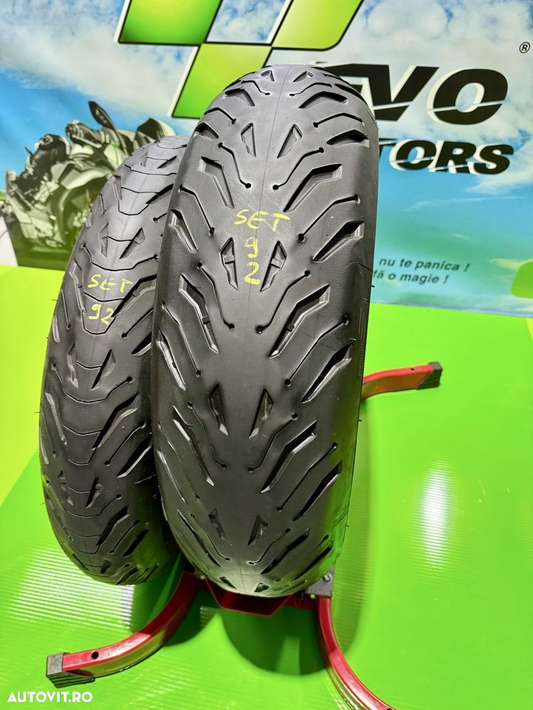 Set Anvelope Moto 120 70 17 si 180 55 17 Michelin Road6 GT 2023 Set92 - 2