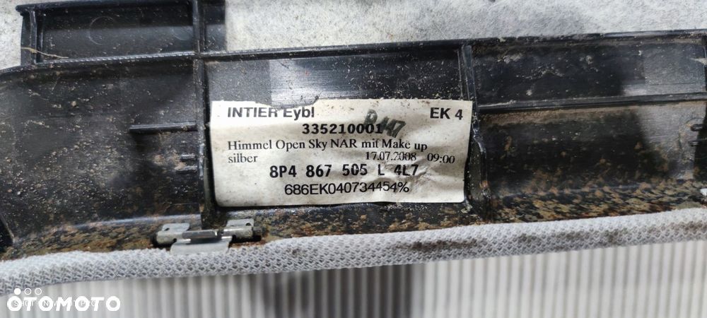 PODSUFITKA AUDI A3 8P 5D 8P4867505L 4L7 SZYBERDACH - 14