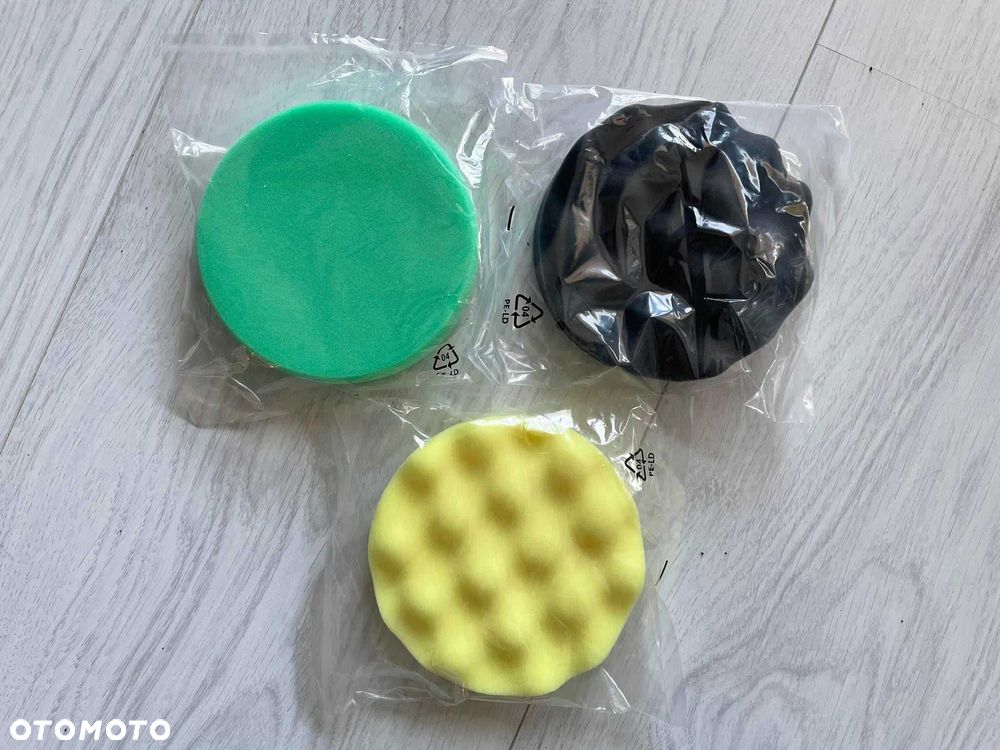 POLERKA Samochodowa Mimośrodowa + 3 GĄBKI YATO Nowa - 5