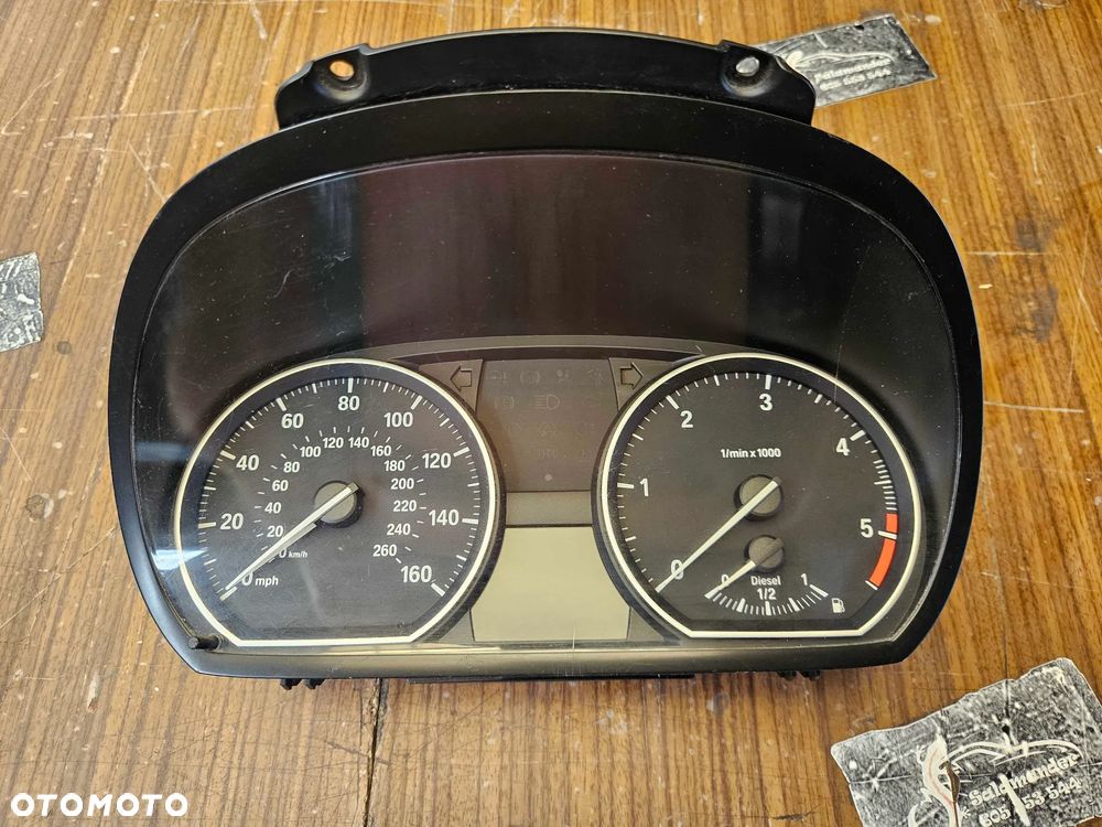 Licznik 9141478 Zegary Prędkościomierz Wskaźniki Diesel UK BMW 1 3 E81 E87 E90 E91 - 2