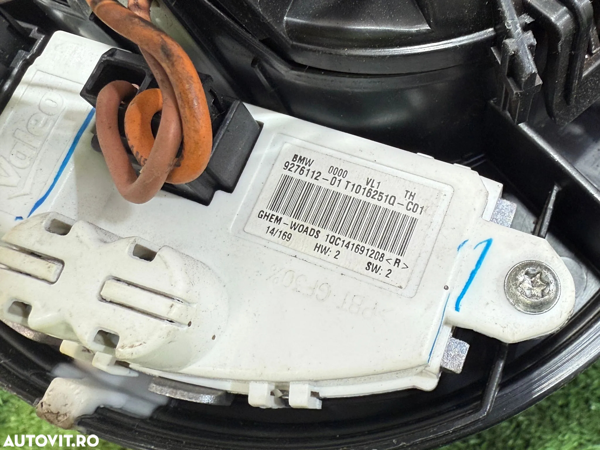 MOTORAS AEROTERMA VENTILATOR JEEP COMPASS 2.1 DIESEL 2011 2007-2017 / BMW 116I SERIA 1 F20 F21 2012 2011-2019 COD OEM AY27005101 T967354 927611201 - 7