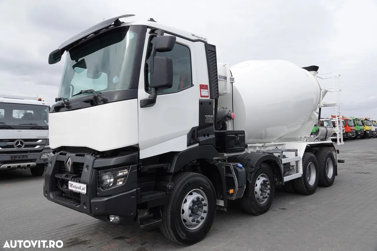 Renault C 380 / 8X4 / BETONER / BETON CONVERTER / LIEBHERR 9 M3 / EURO 6 / 2016 - 2