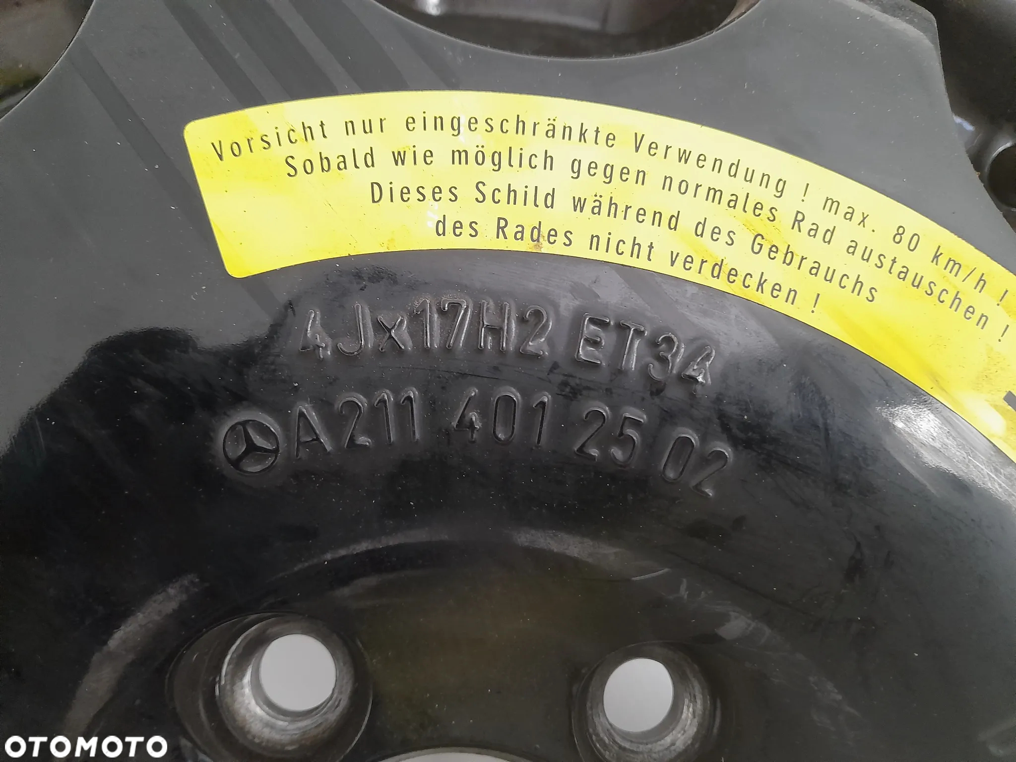 Koło dojazdowe Mercedes Audi 17" A2114012502 Continental - 7