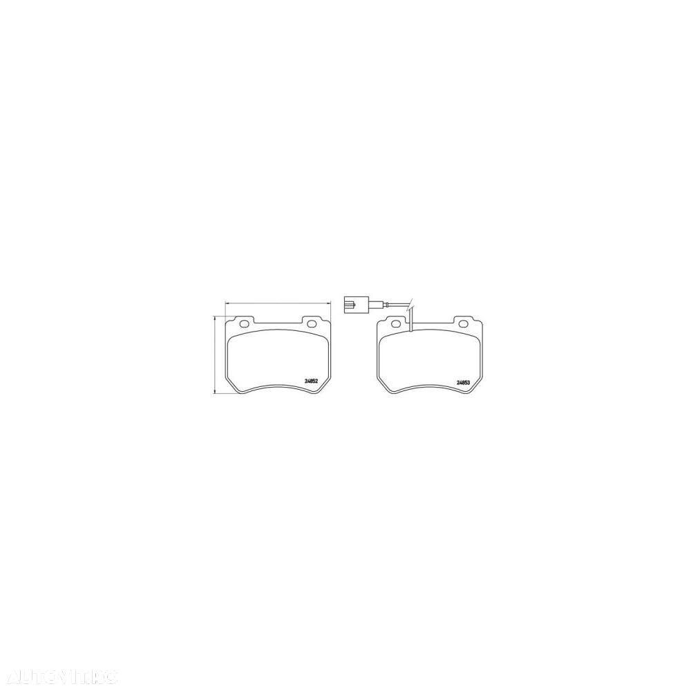 Placute frana fata Alfa Romeo 159 (939), 09.2005-12.2012, marca SRLine S70-0596 - 1