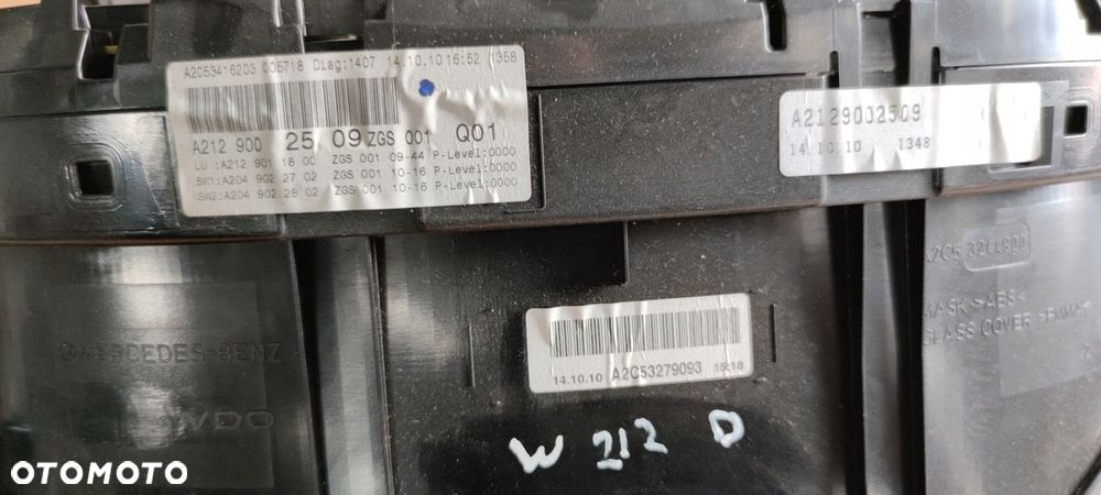 LICZNIK MERCEDES W212 2.2 CDI A2129002509 EUROPA - 4