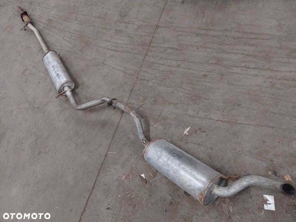 TŁUMIK WYDECH ŚRODKOWY + KOŃCOWY FIAT PUNTO II 1.2 8V - 1