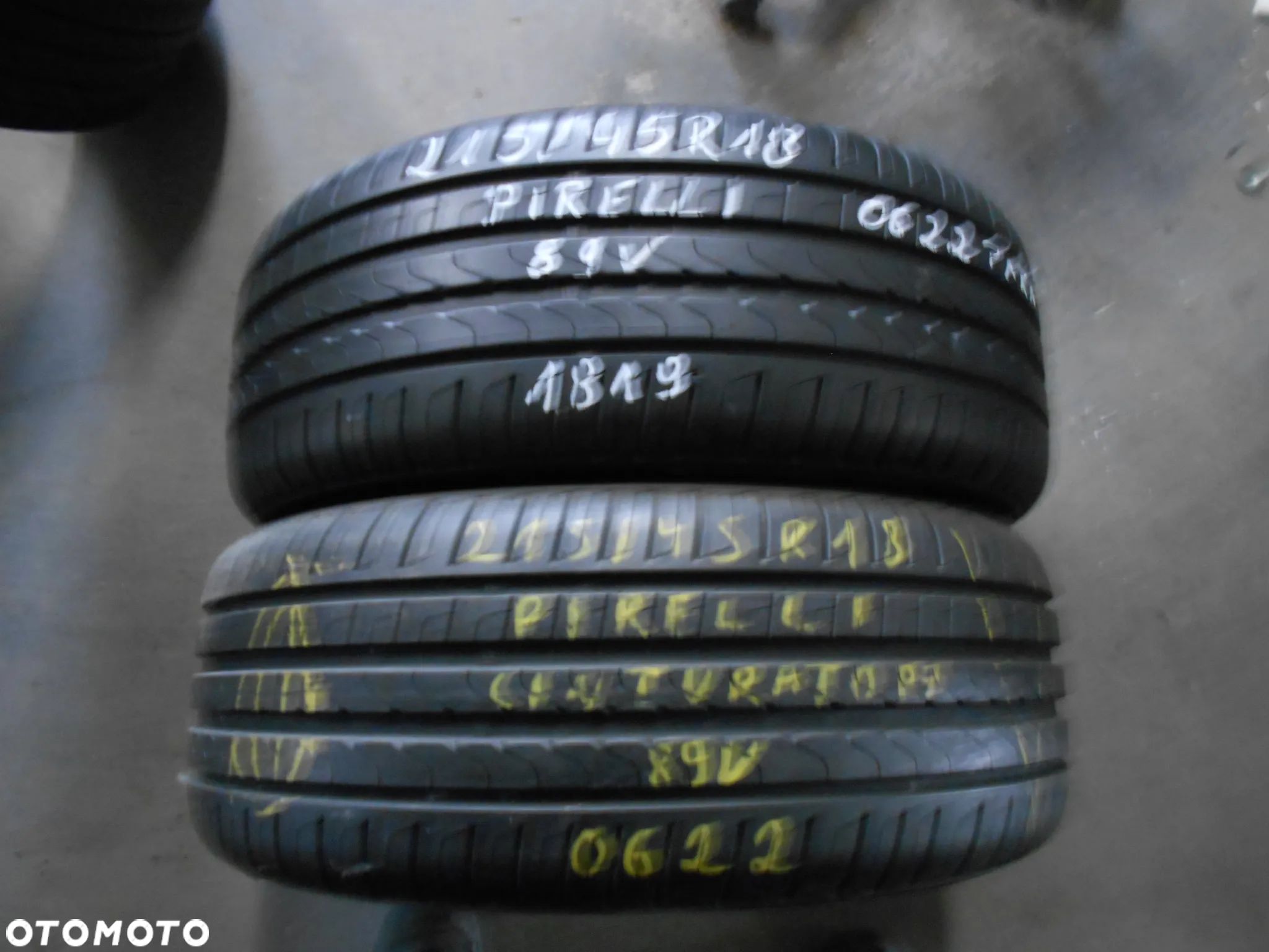 OPONA POJEDYNKA 215/45R18 PIRELLI CINTURATO P7 DOT 0622 7.8MM - 1