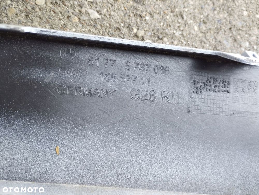 próg listwa nakładka prawa bmw 4 g26 m-pakiet 8737086 - 9
